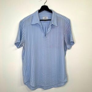 Armani Exchange Men's Striped Polo Shirt Size M